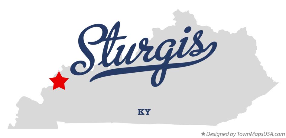 Map of Sturgis Kentucky KY