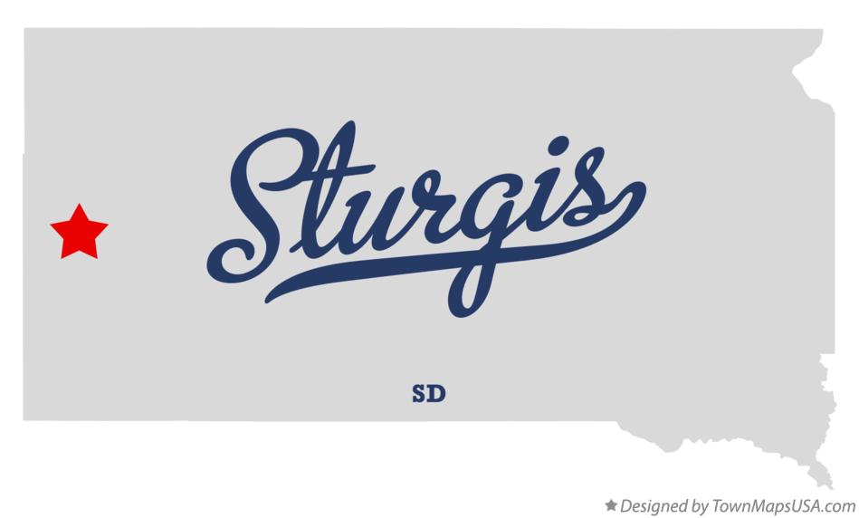 Map of Sturgis South Dakota SD