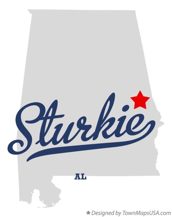 Map of Sturkie Alabama AL
