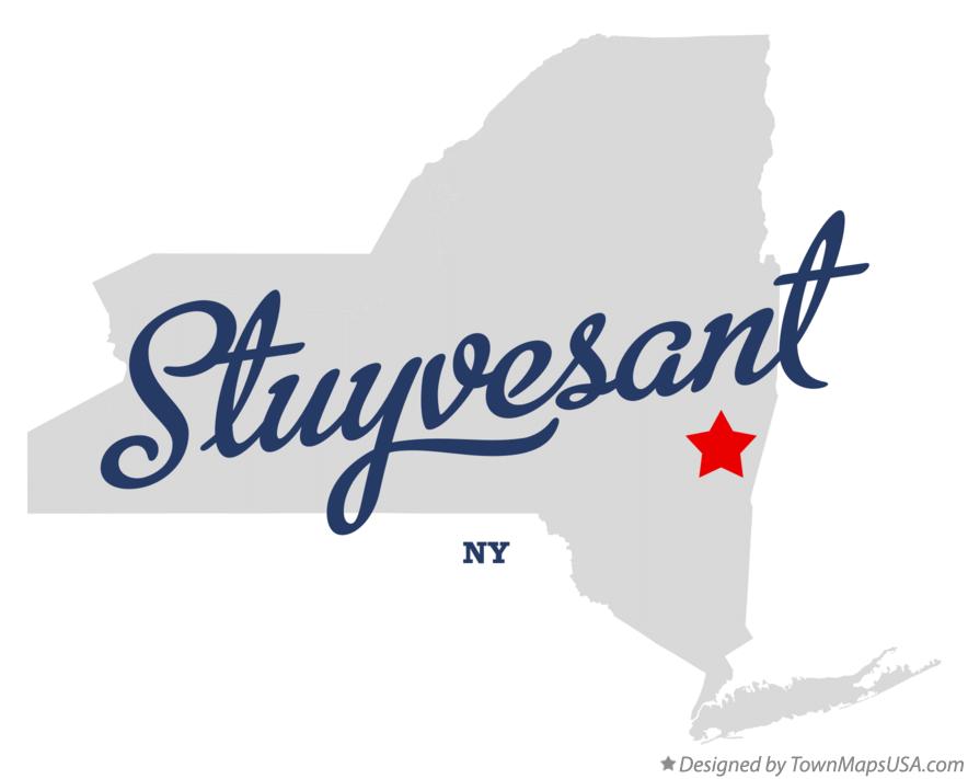 Map of Stuyvesant New York NY