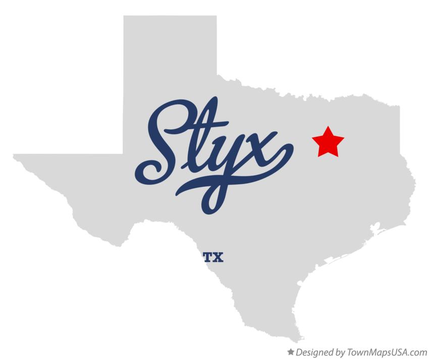 Map of Styx Texas TX