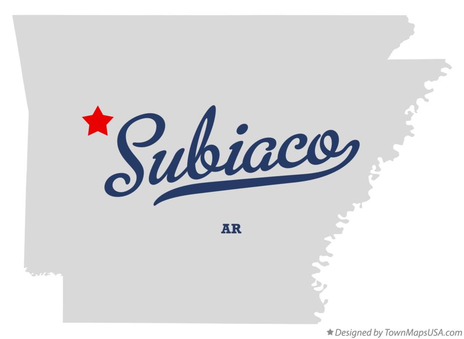 Map of Subiaco Arkansas AR