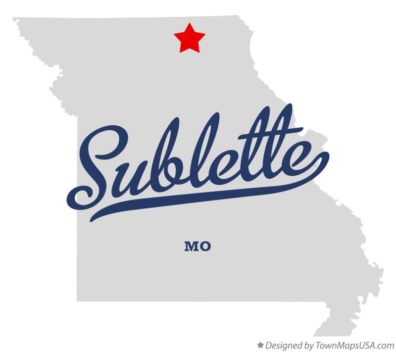 Map of Sublette Missouri MO