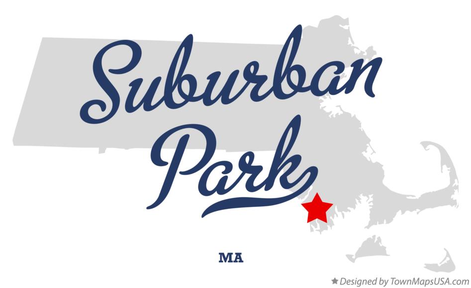 Map of Suburban Park Massachusetts MA