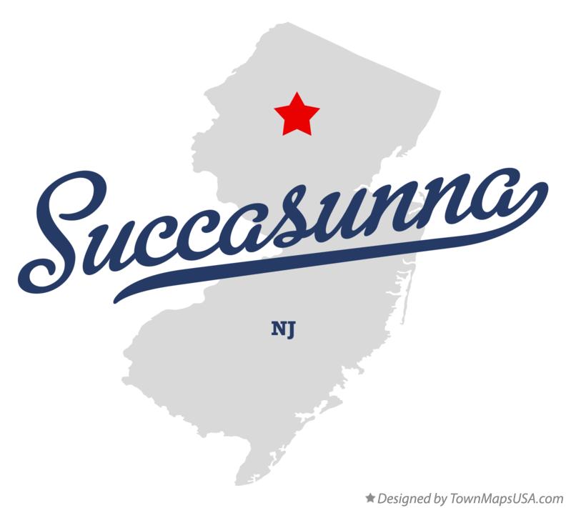 Map of Succasunna New Jersey NJ
