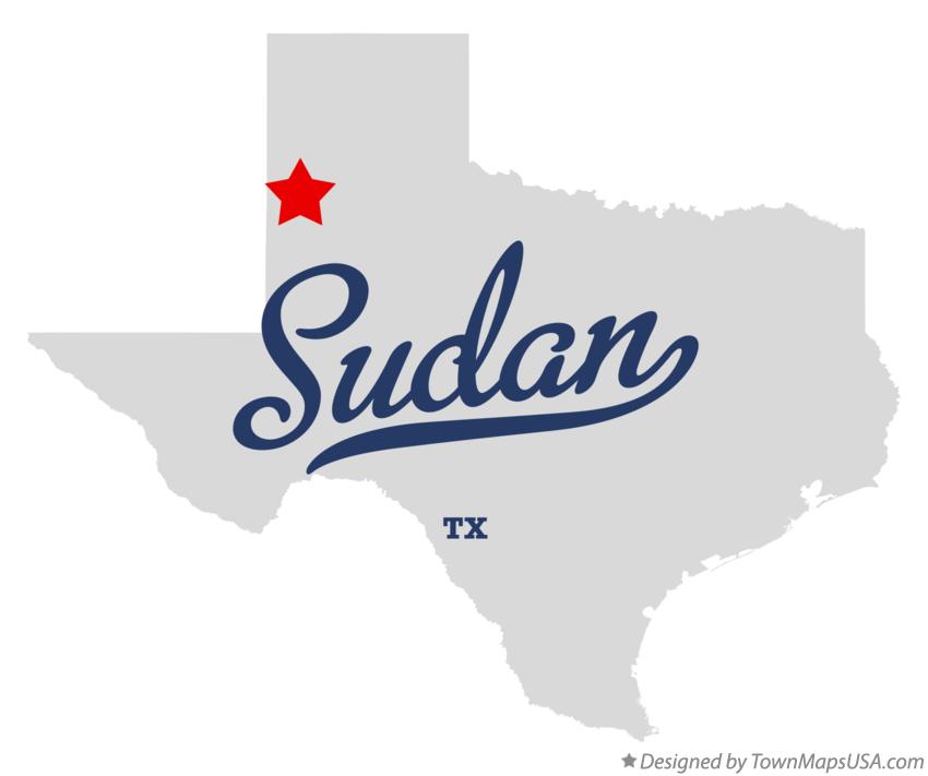 Map of Sudan Texas TX