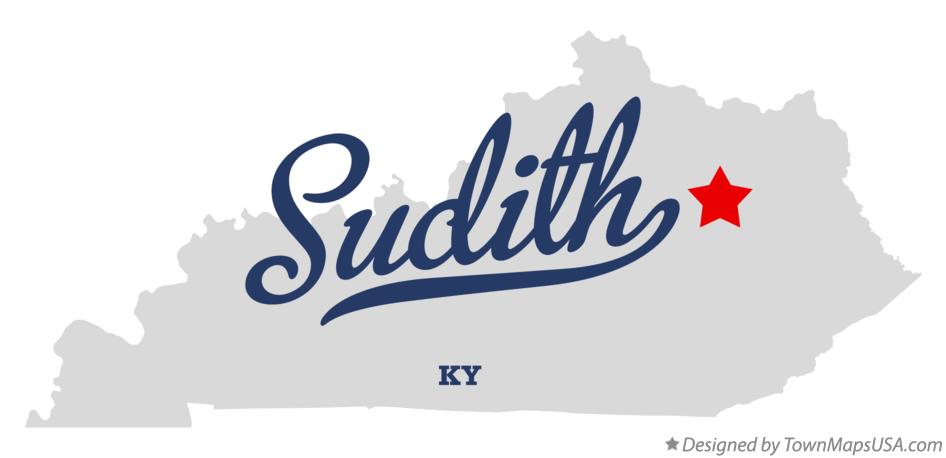 Map of Sudith Kentucky KY