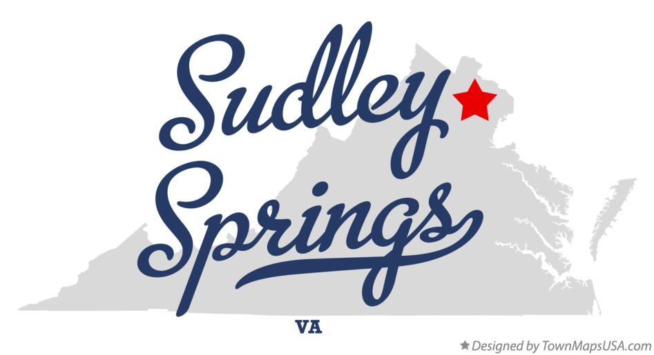 Map of Sudley Springs Virginia VA