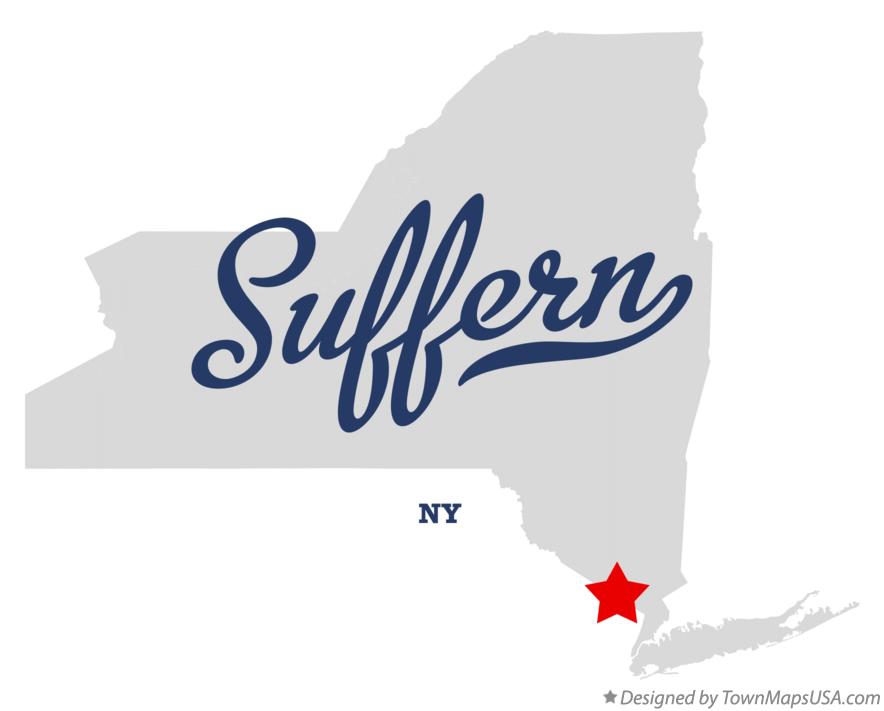 Map of Suffern New York NY