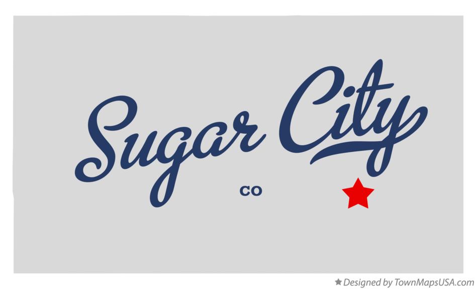 Map of Sugar City Colorado CO