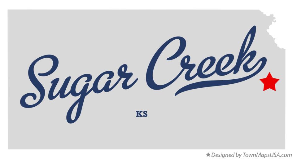 Map of Sugar Creek Kansas KS