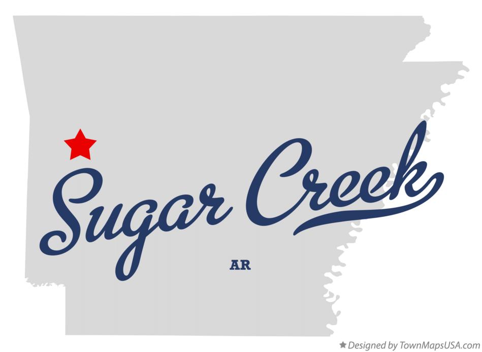 Map of Sugar Creek Arkansas AR