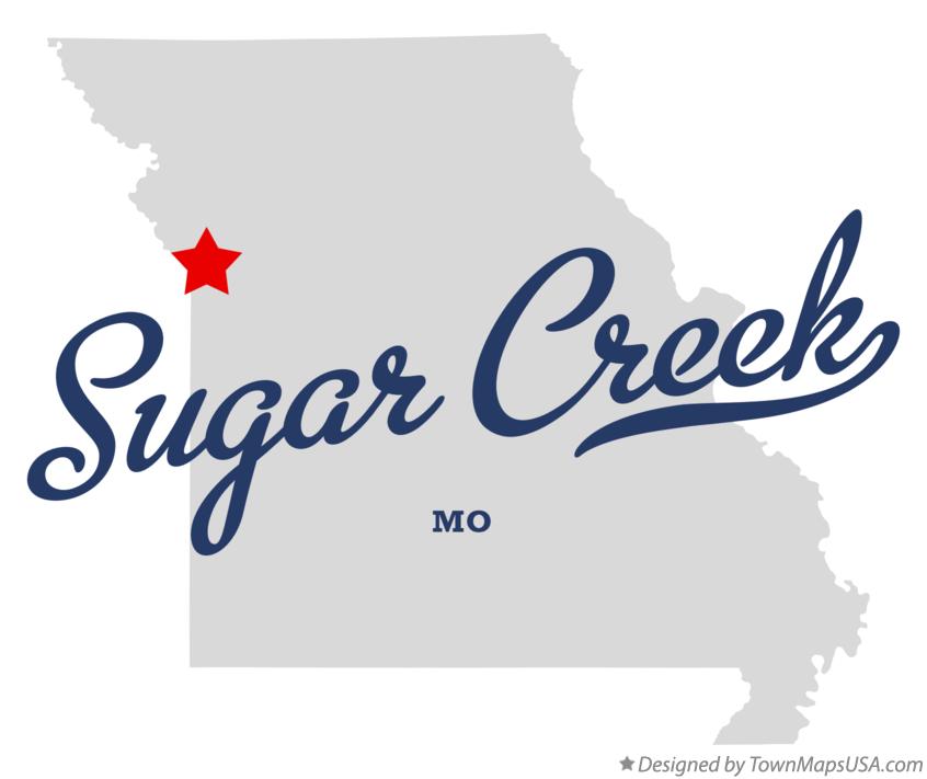 Map of Sugar Creek Missouri MO
