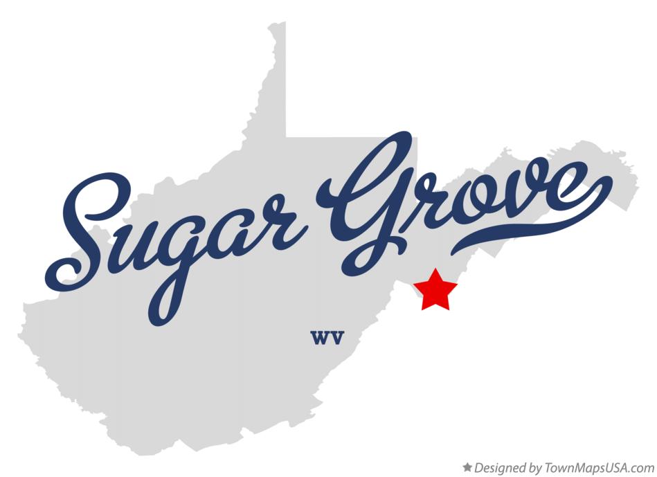 Map of Sugar Grove West Virginia WV