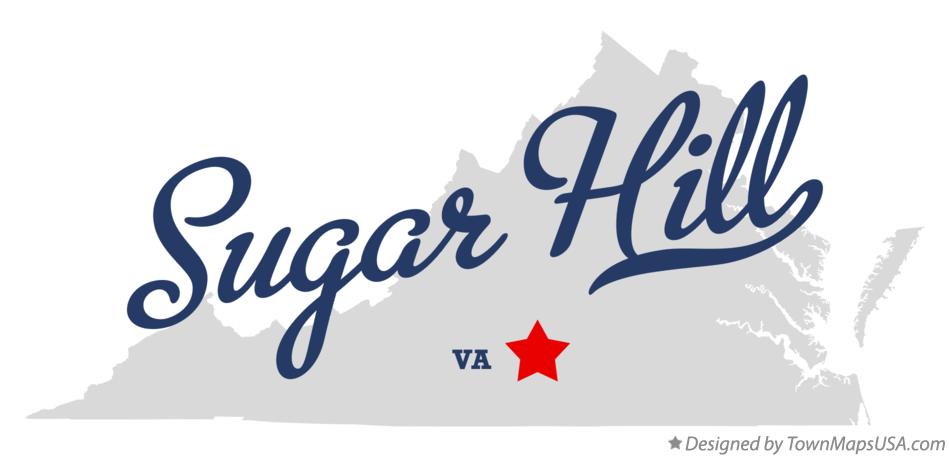 Map of Sugar Hill Virginia VA