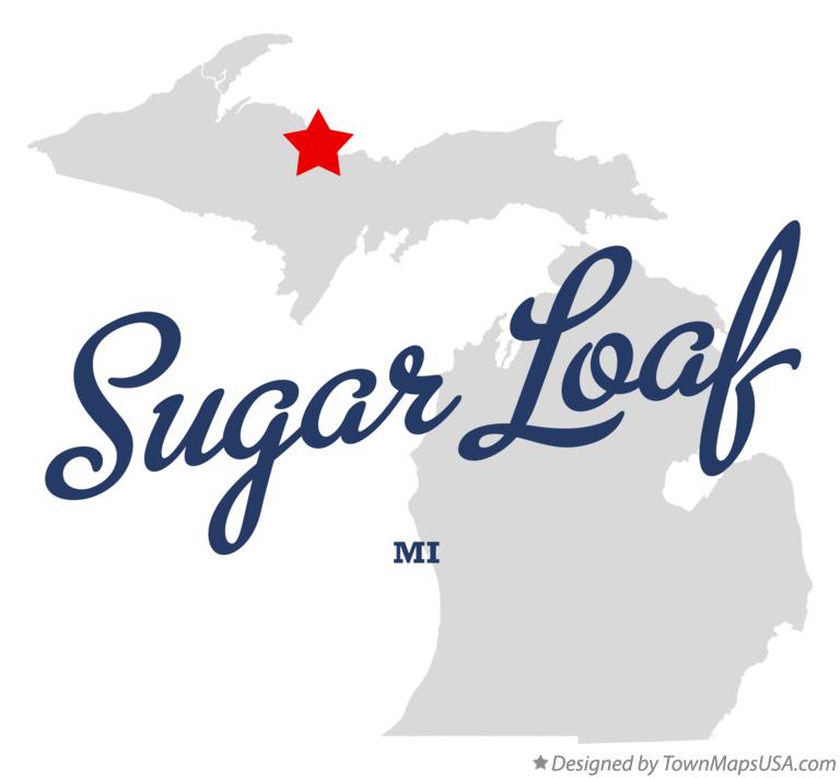 Map of Sugar Loaf Michigan MI
