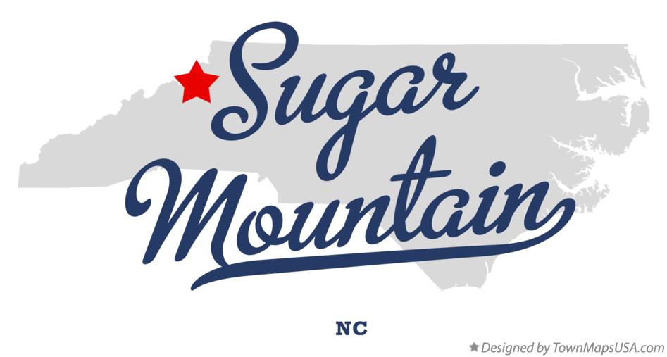Map of Sugar Mountain North Carolina NC