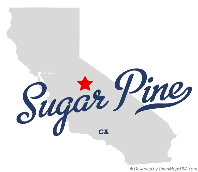 Map of Sugar Pine California CA