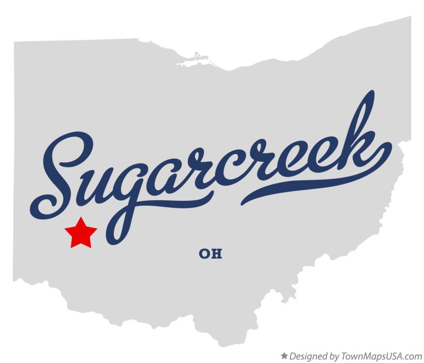 Map of Sugarcreek Ohio OH