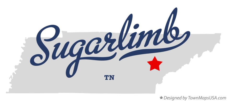 Map of Sugarlimb Tennessee TN