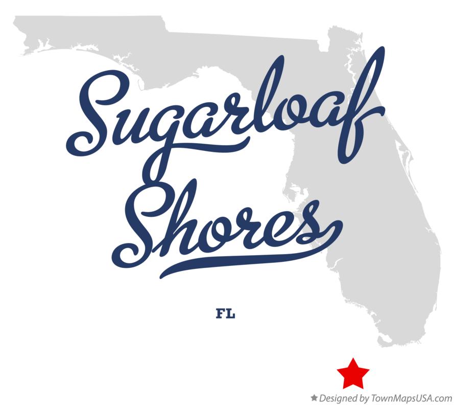 Map of Sugarloaf Shores Florida FL