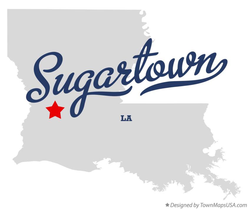 Map of Sugartown Louisiana LA