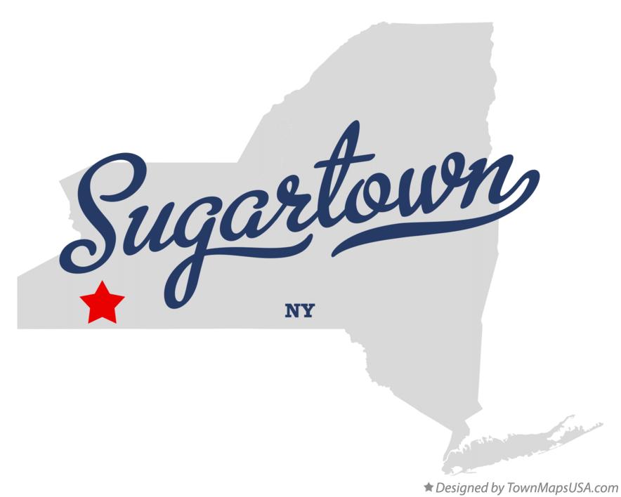 Map of Sugartown New York NY