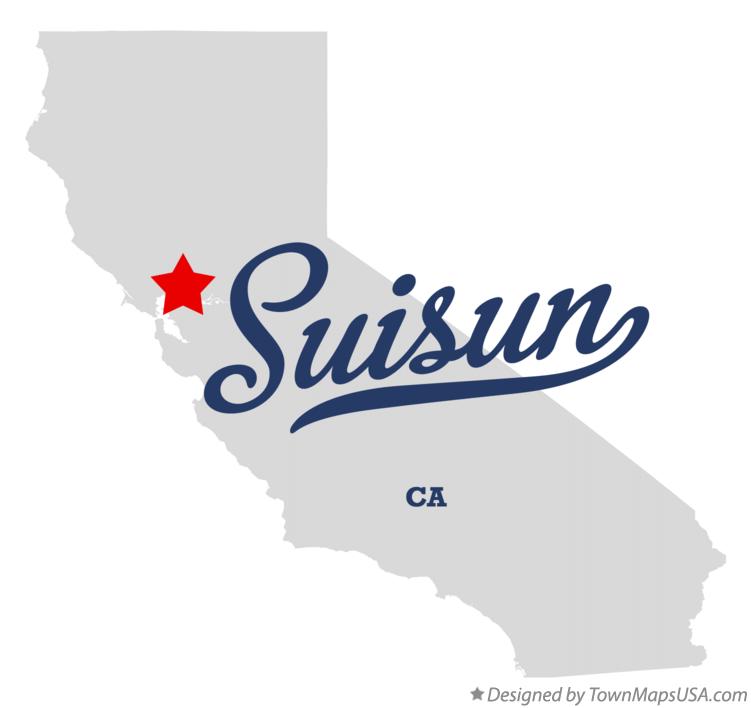 Map of Suisun California CA