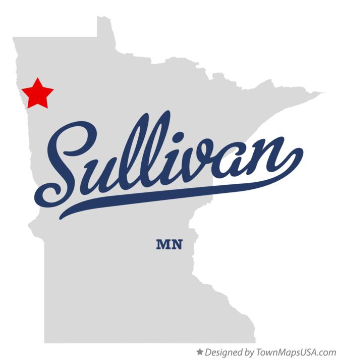 Map of Sullivan Minnesota MN