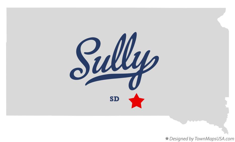 Map of Sully South Dakota SD