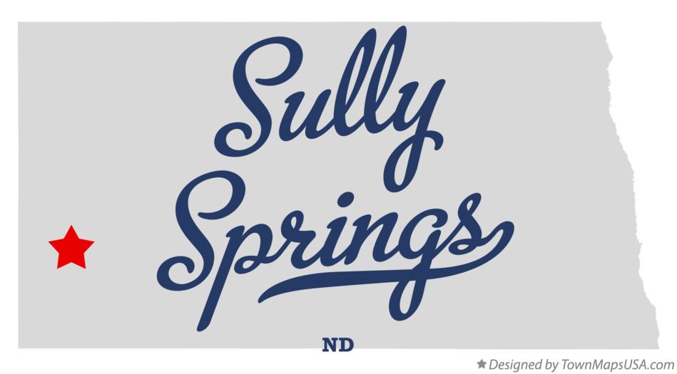 Map of Sully Springs North Dakota ND