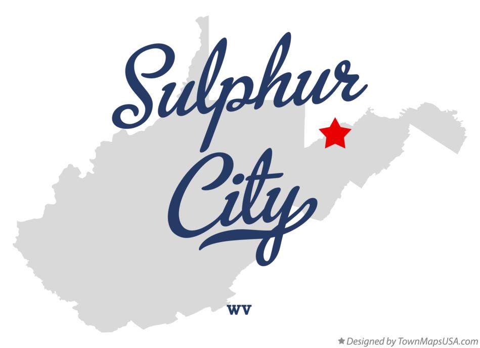 Map of Sulphur City West Virginia WV