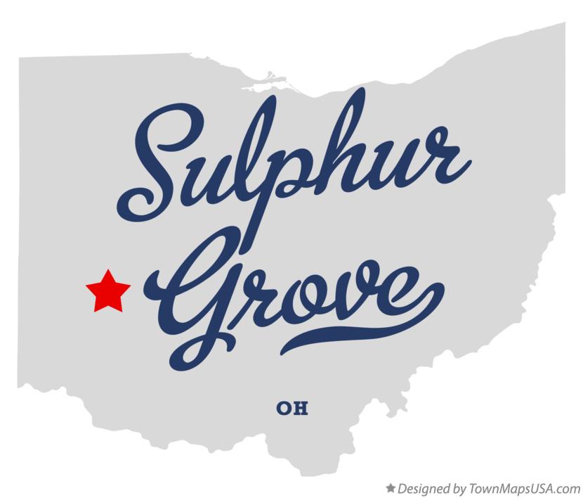 Map of Sulphur Grove Ohio OH