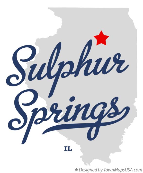 Map of Sulphur Springs Illinois IL