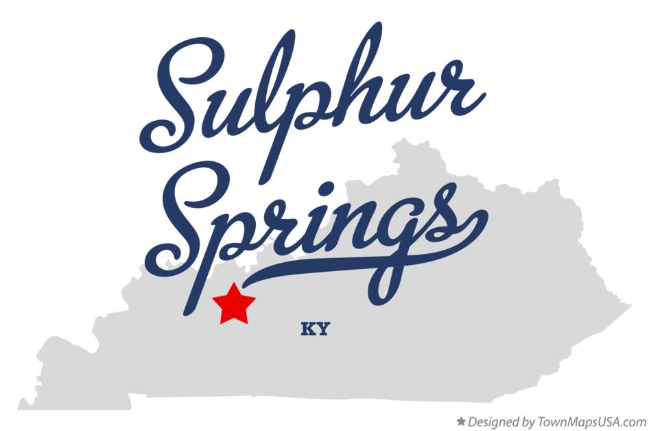 Map of Sulphur Springs Kentucky KY