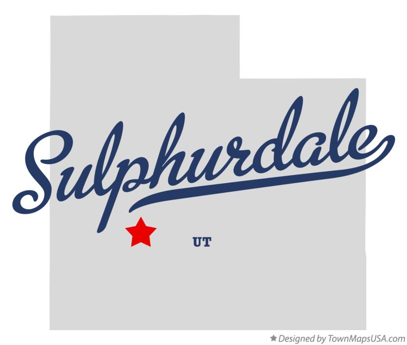 Map of Sulphurdale Utah UT