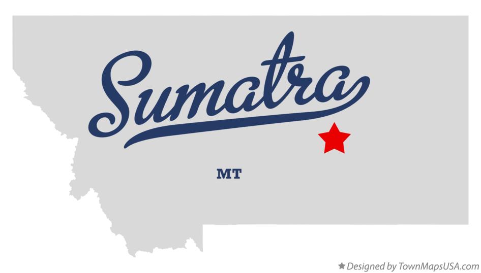 Map of Sumatra Montana MT