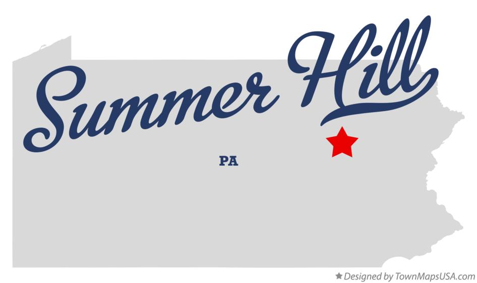 Map of Summer Hill Pennsylvania PA