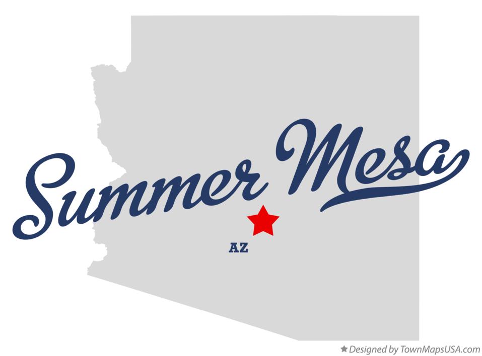Map of Summer Mesa Arizona AZ