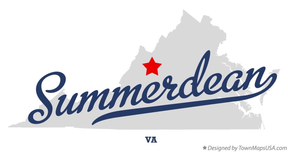 Map of Summerdean Virginia VA