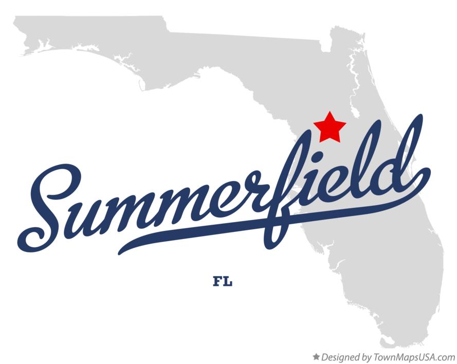 Map of Summerfield Florida FL