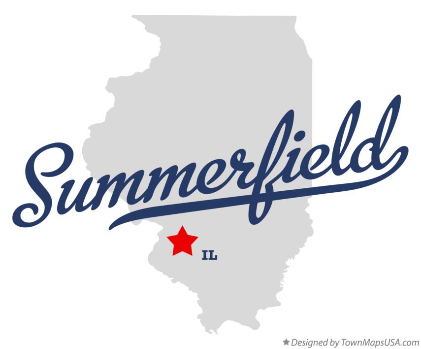Map of Summerfield Illinois IL