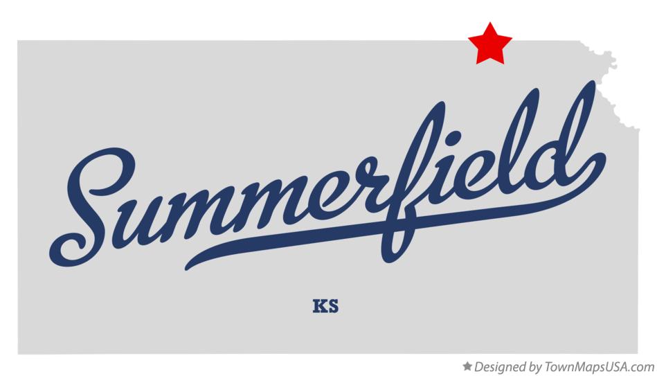Map of Summerfield Kansas KS