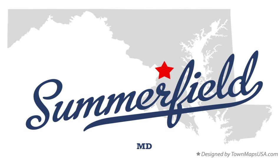 Map of Summerfield Maryland MD