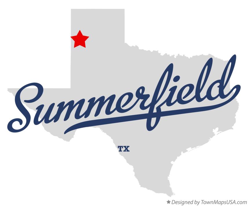 Map of Summerfield Texas TX
