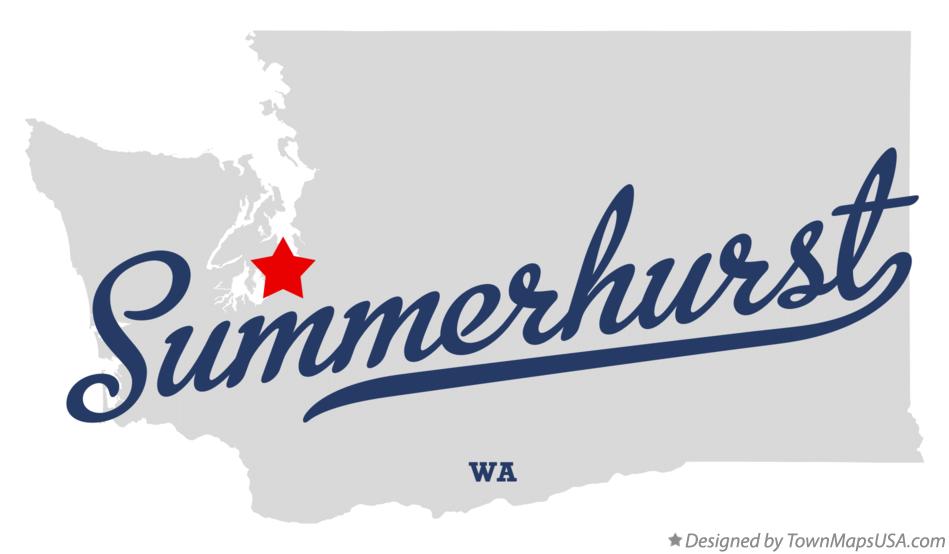 Map of Summerhurst Washington WA