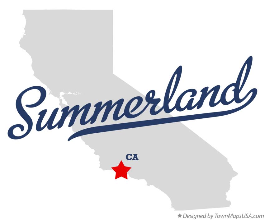 Map of Summerland California CA