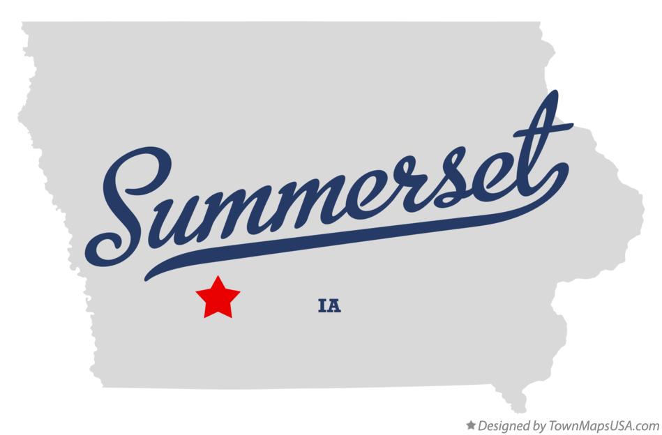 Map of Summerset Iowa IA