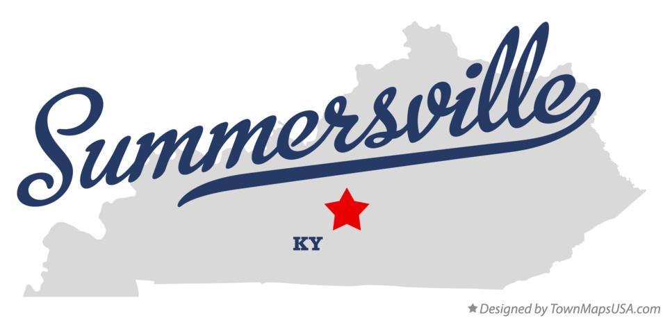 Map of Summersville Kentucky KY