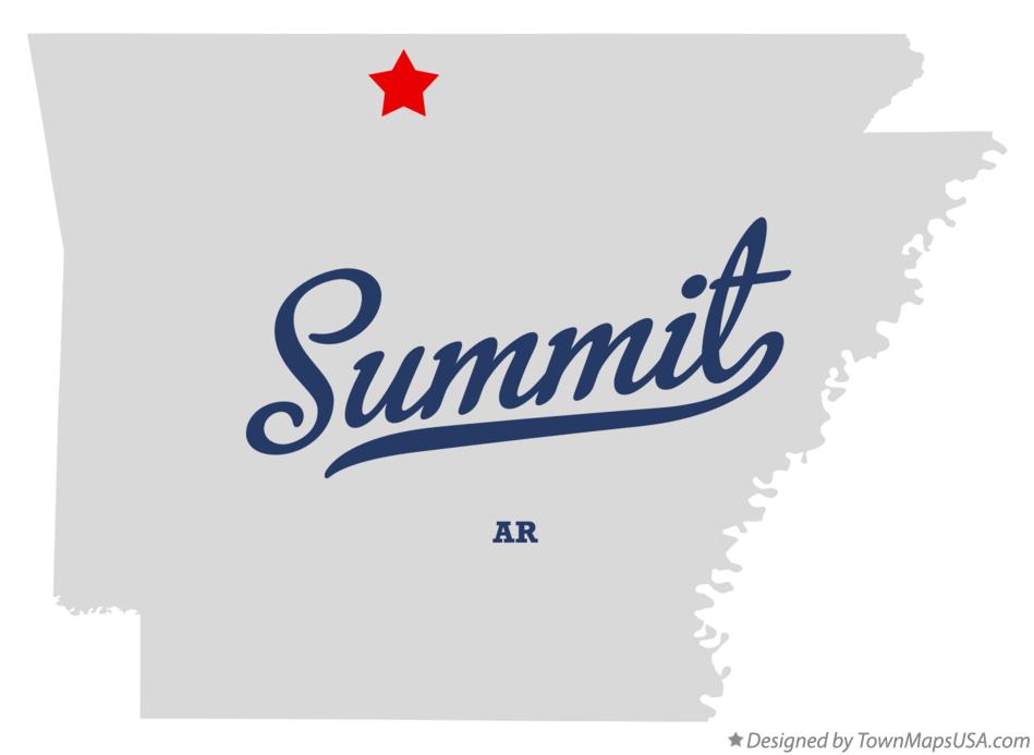 Map of Summit Arkansas AR